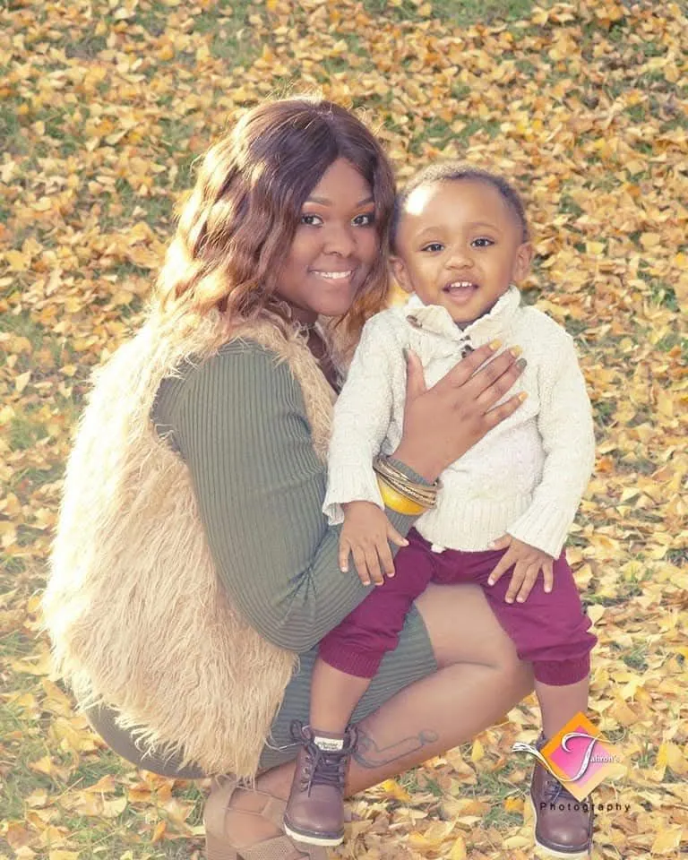 A mother and child sharing a joyful moment